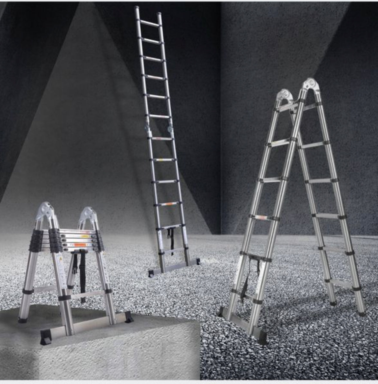 Ladder  3,8 m aluminum up to 150 kg