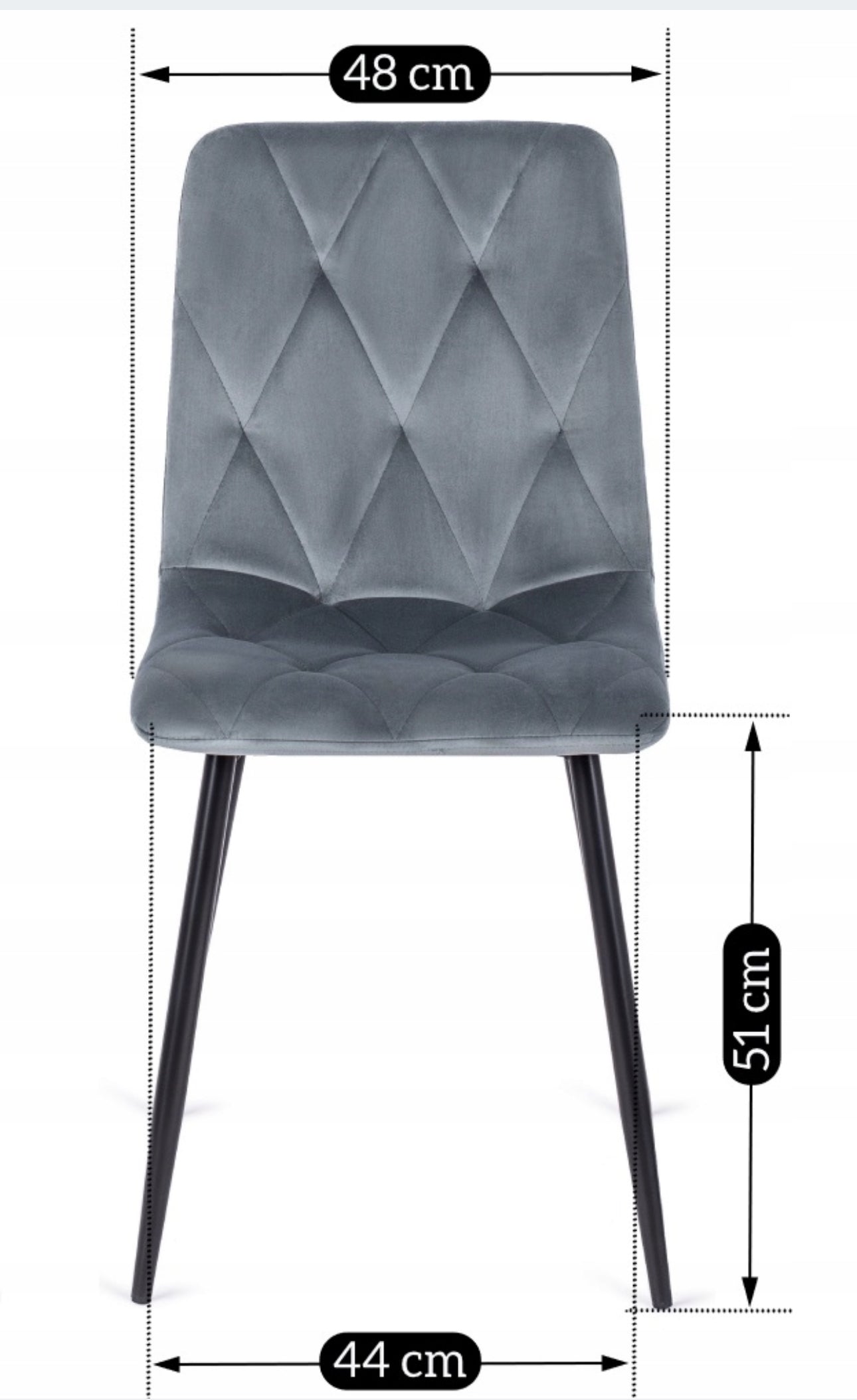 Velvet chairs set of 4