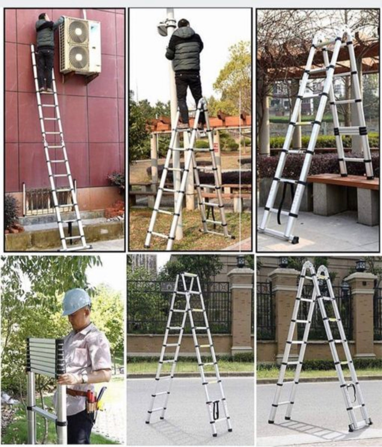 ladder 5 m aluminum up to 150 kg