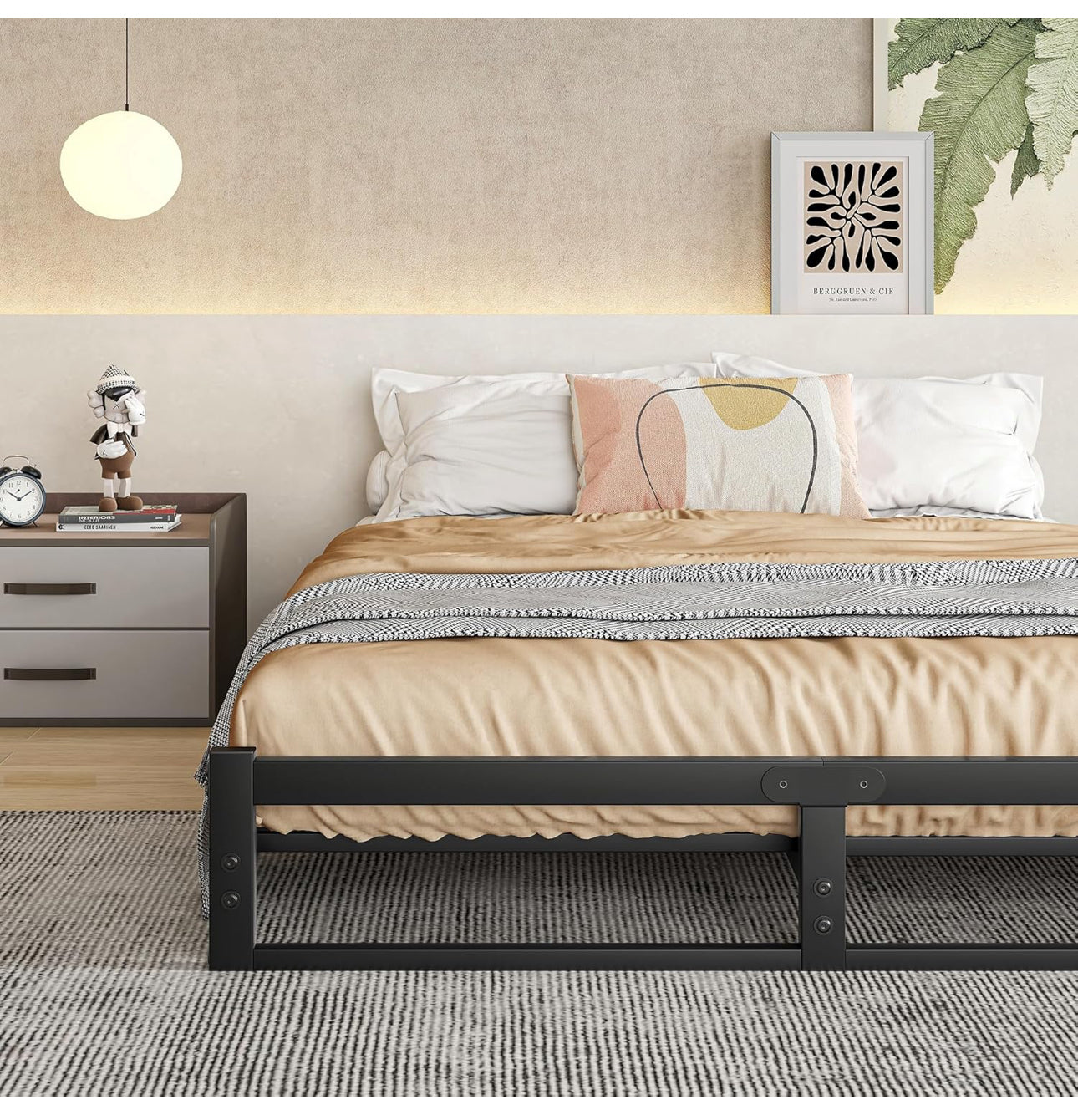 King Size Bed Frame,5ft Floor Bed Frame King Size Bed