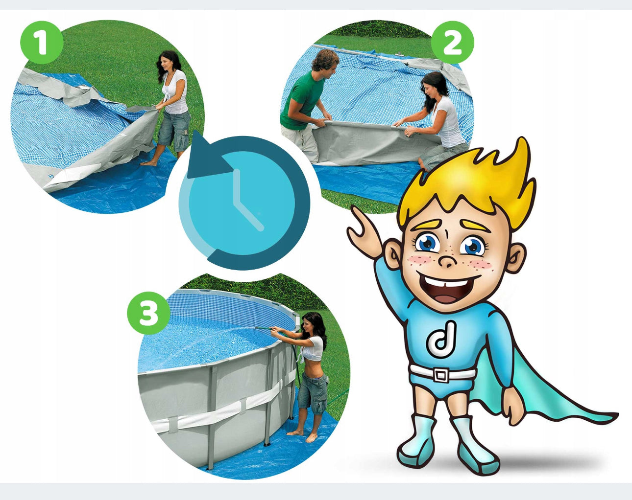 POOL 366x100cm BESTWAY SET 10in1