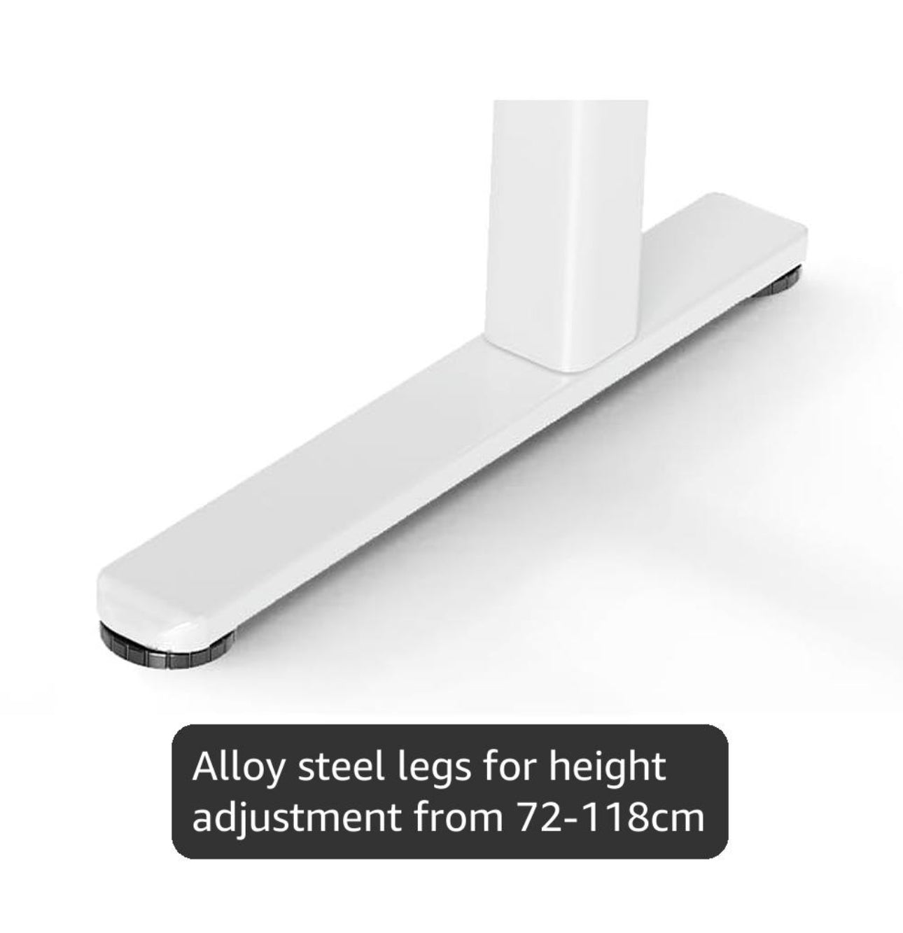 Electric Standing Desk with Drawer 120 x 60 cm