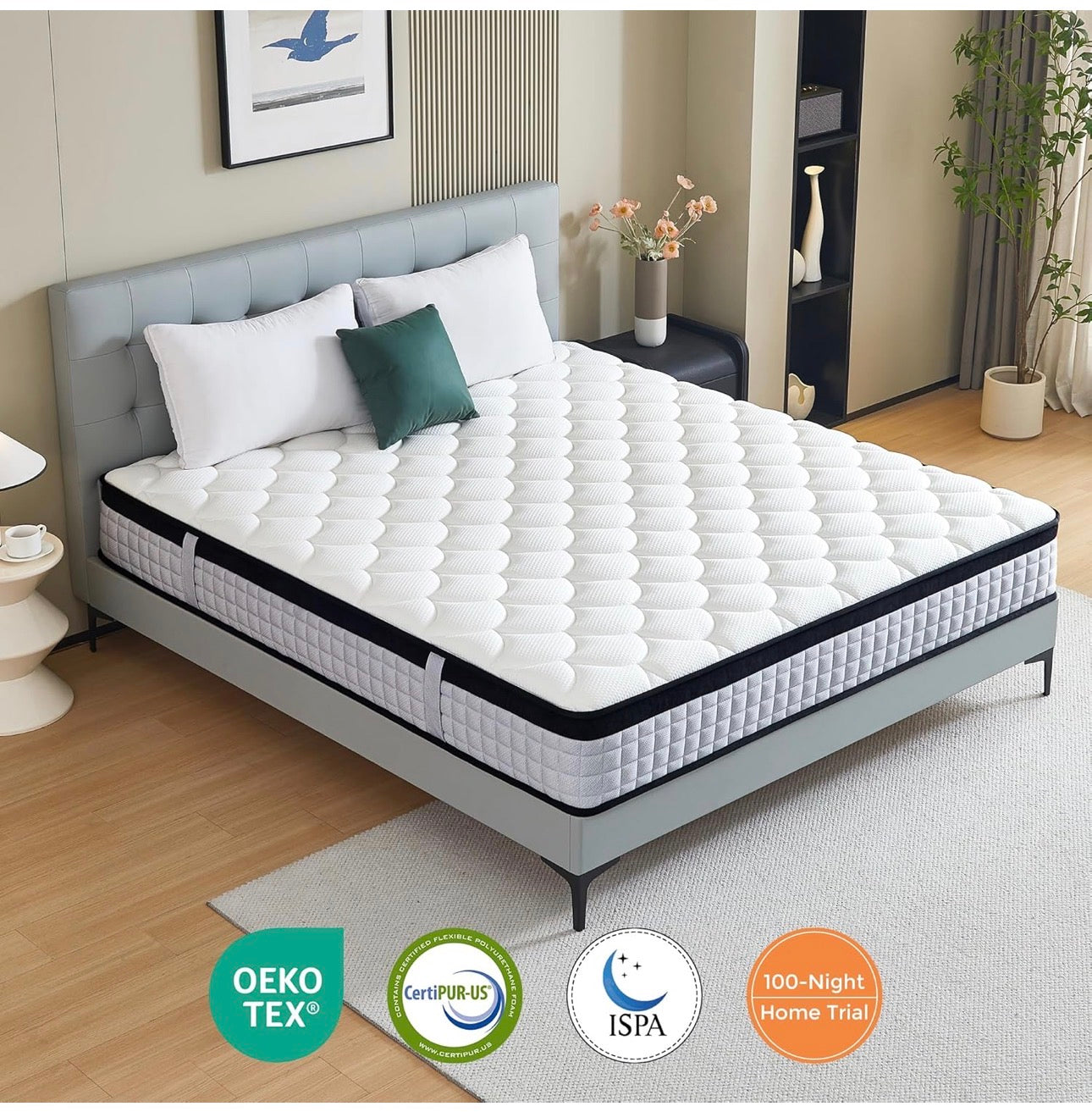 Double Mattress 4FT6, 9 Inch 9-Zone Orthopedic