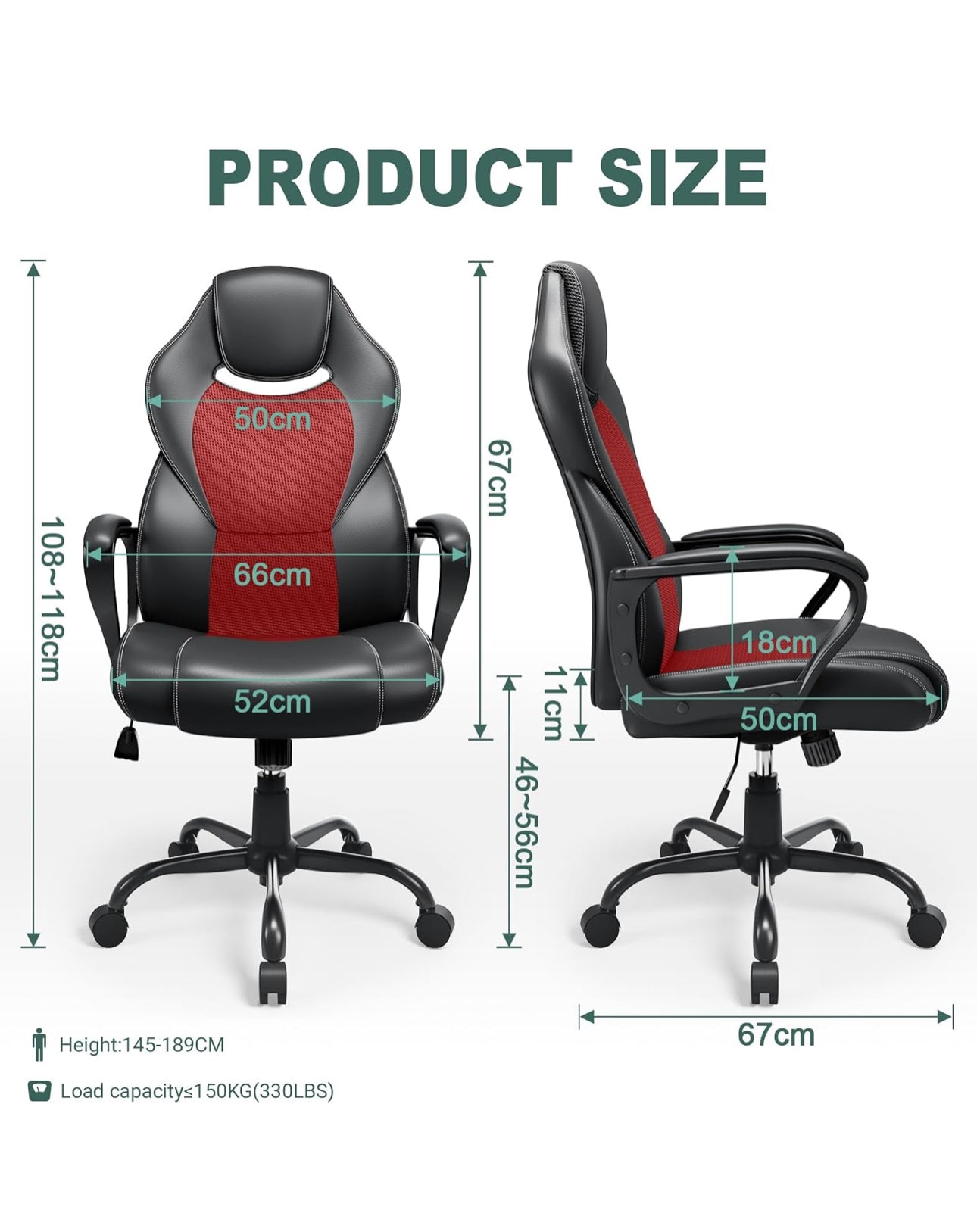 Office Chair Racing Red