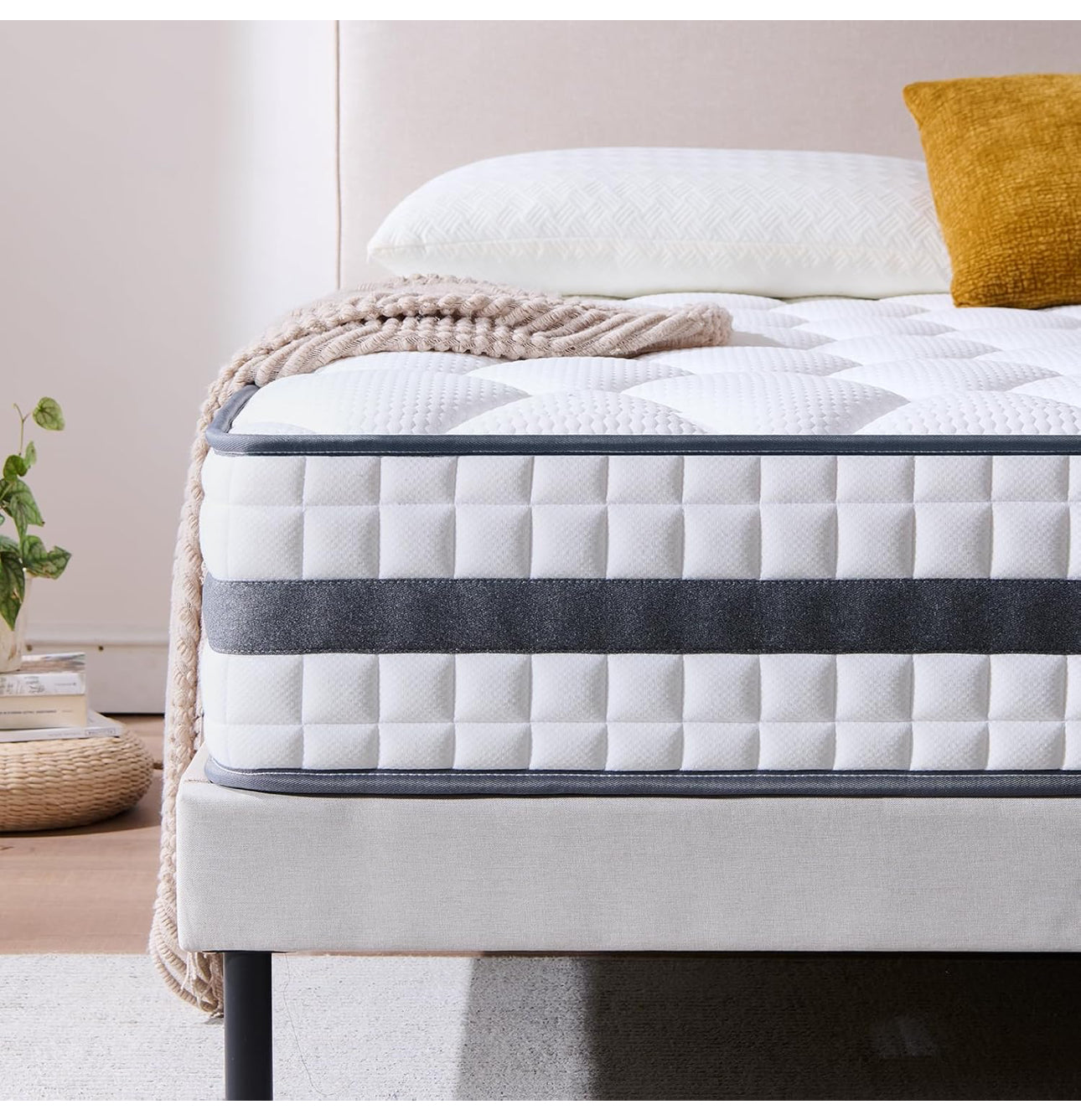 Double Mattress Hybrid Memory Foam and Spring