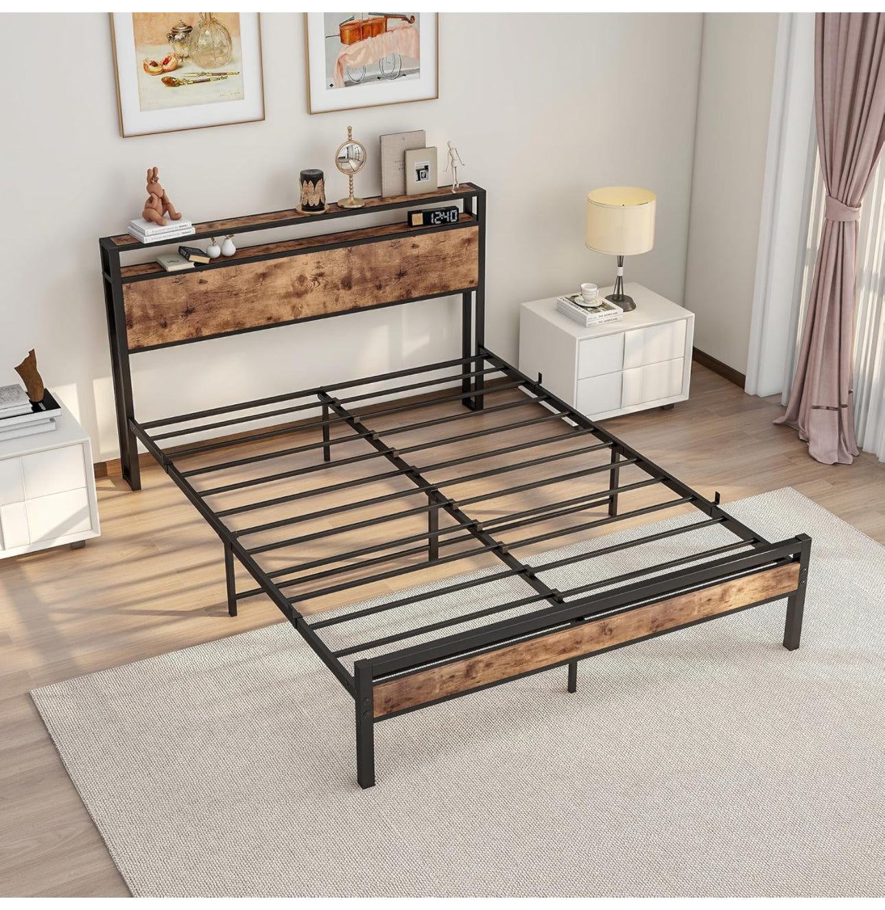 King Size Bed Frame with Storage