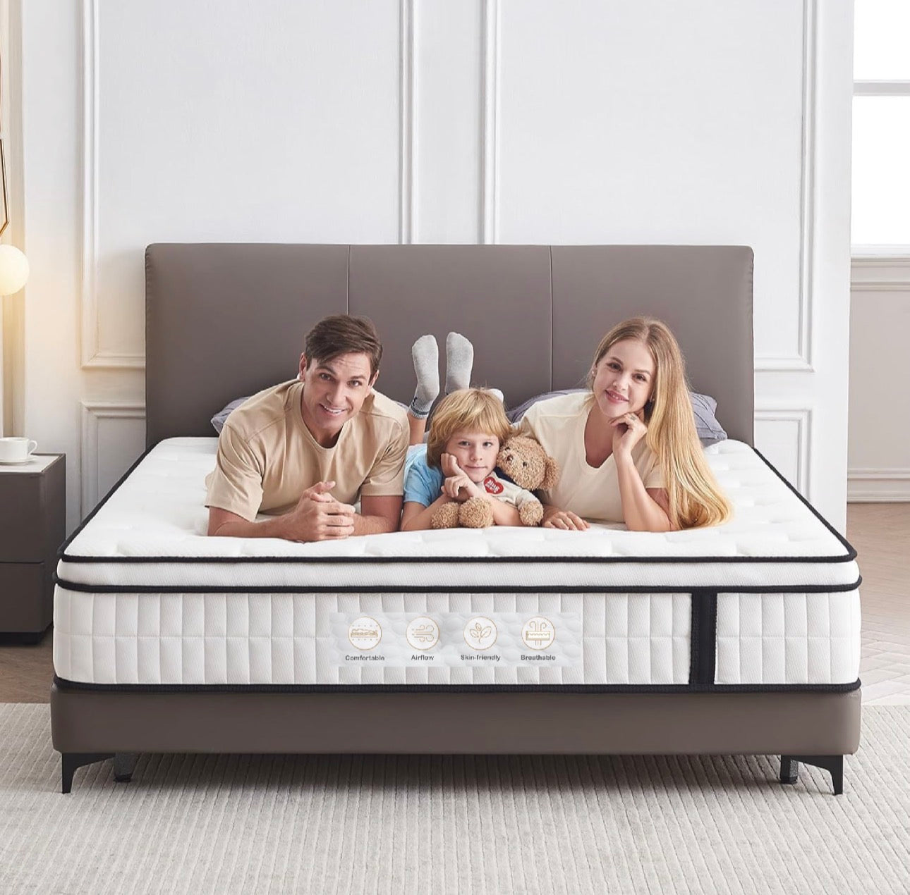 Double Mattress,10.2 INCH Hybrid