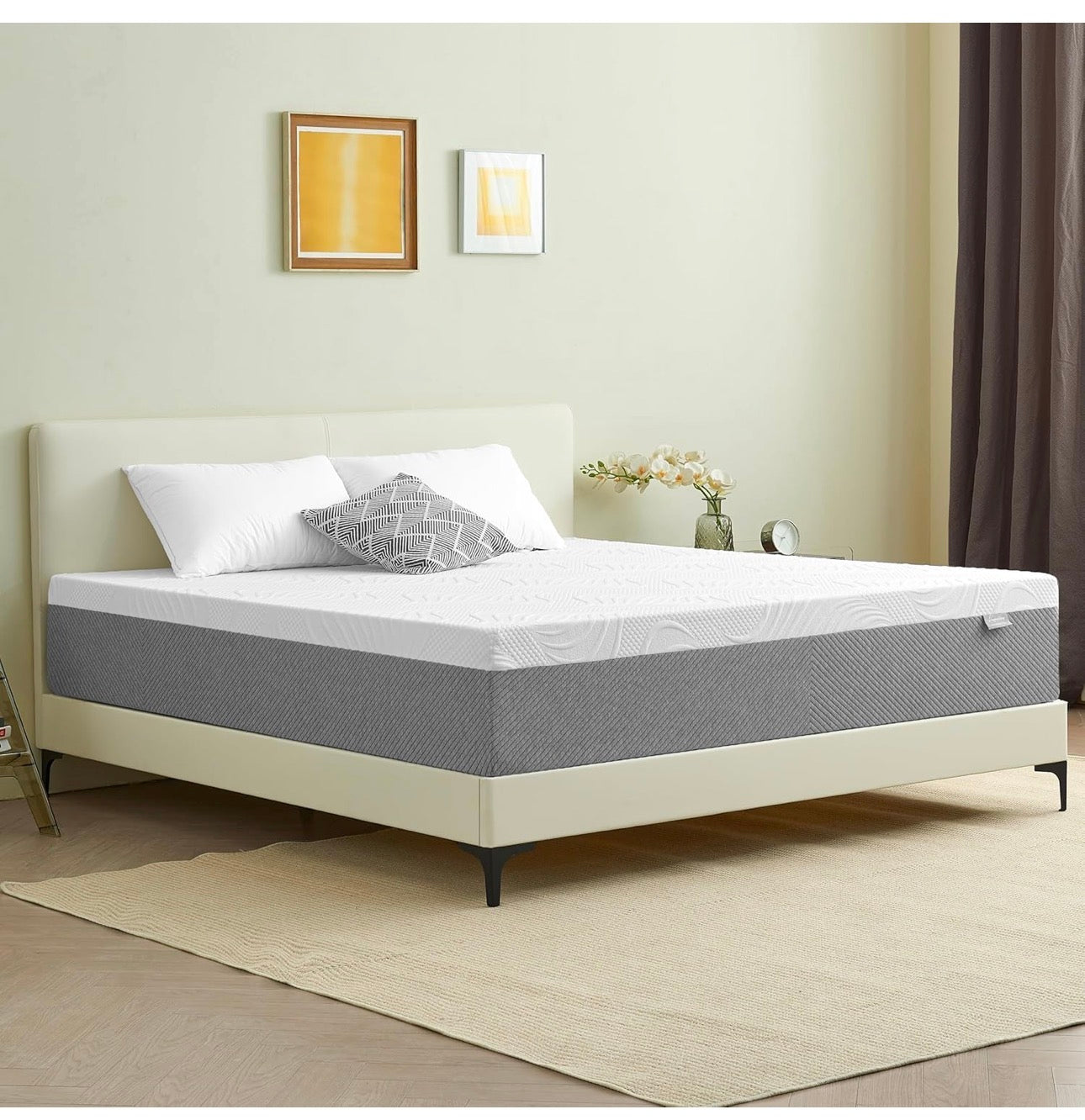 Mattress, 20cm Double Mattresses with Memory Foam and Anti-mite, Breathable, Removable Cover, Mattress in a Box, Edges Support for Sleep Supportive (20cm, Double (135x190))