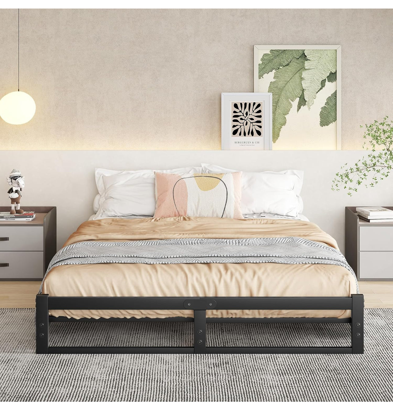 King Size Bed Frame,5ft Floor Bed Frame King Size Bed