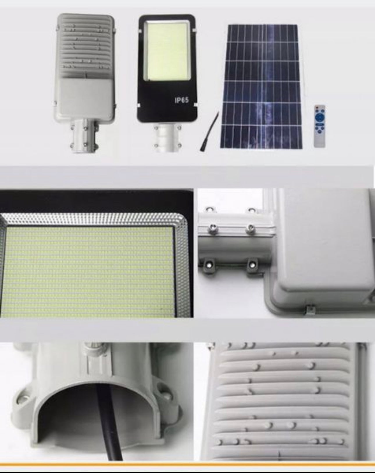 Street lamp 800 W 72000 lm powered solar powered