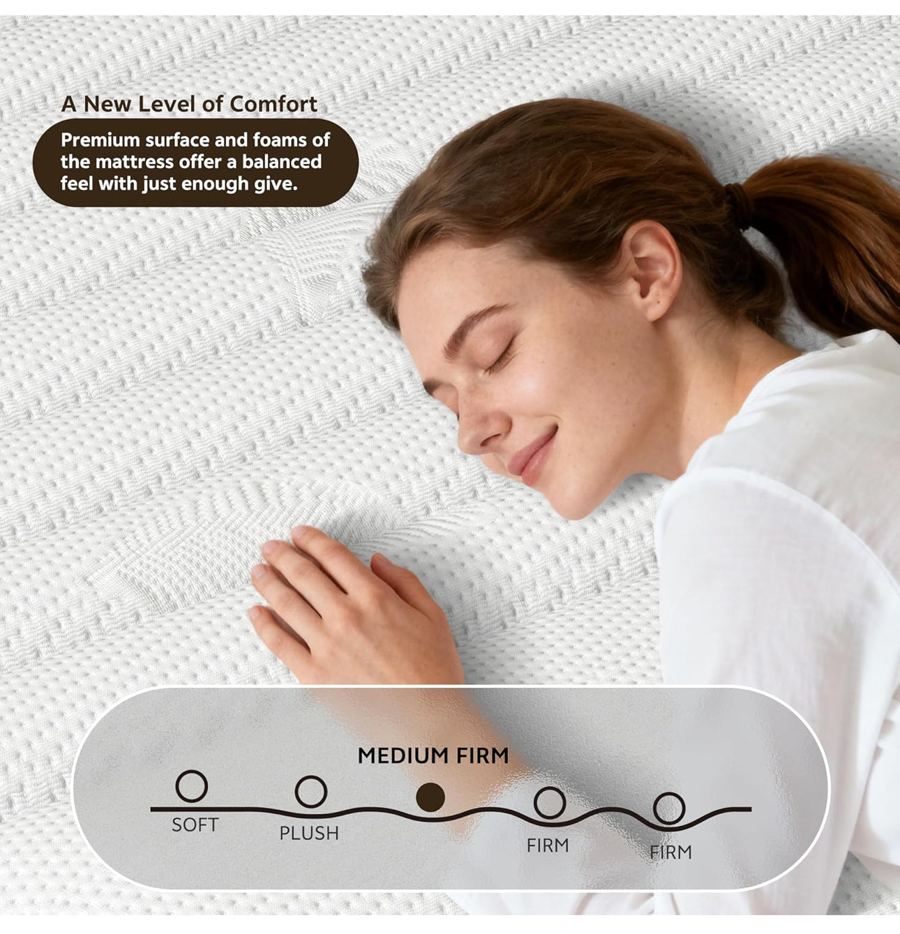 Single Mattress Hybrid Memory Foam Medium Firm
Single Size Mattress, 25CM