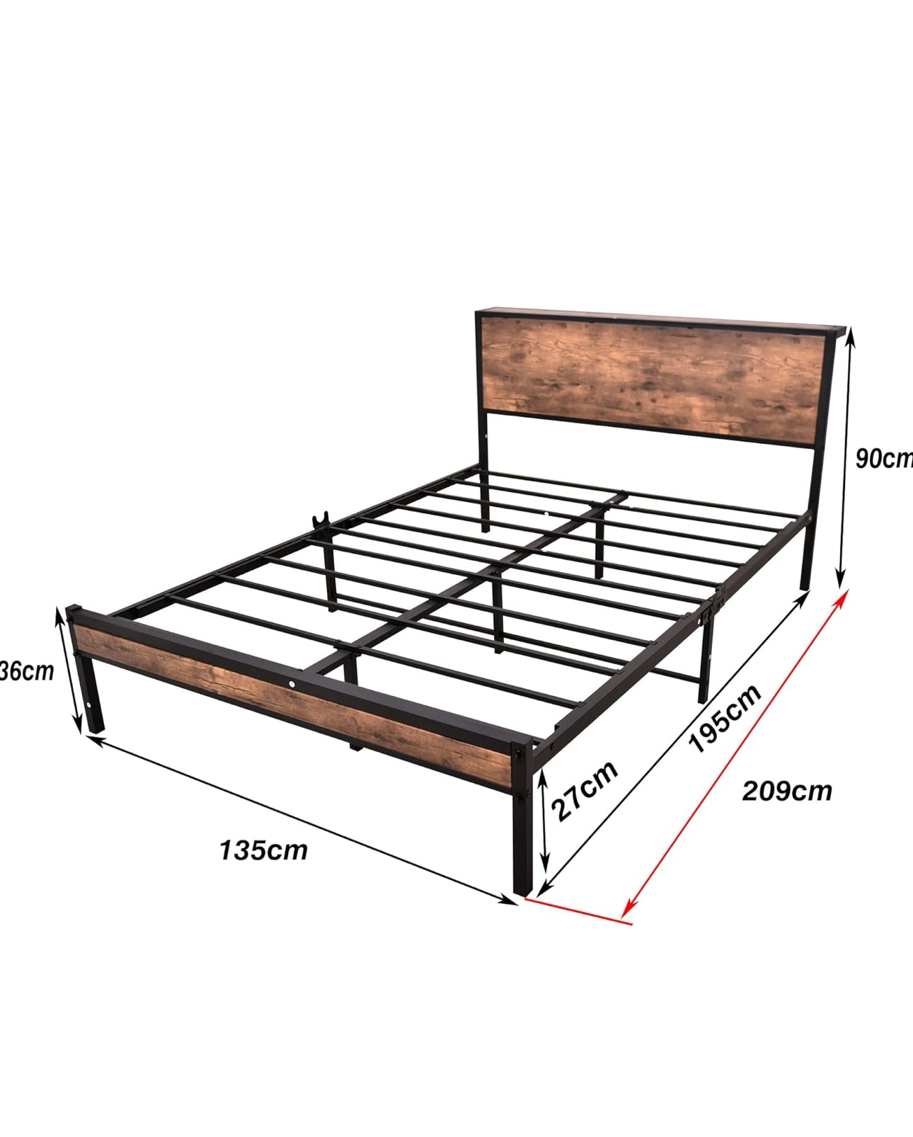 Double Bed Metal Bed Frame