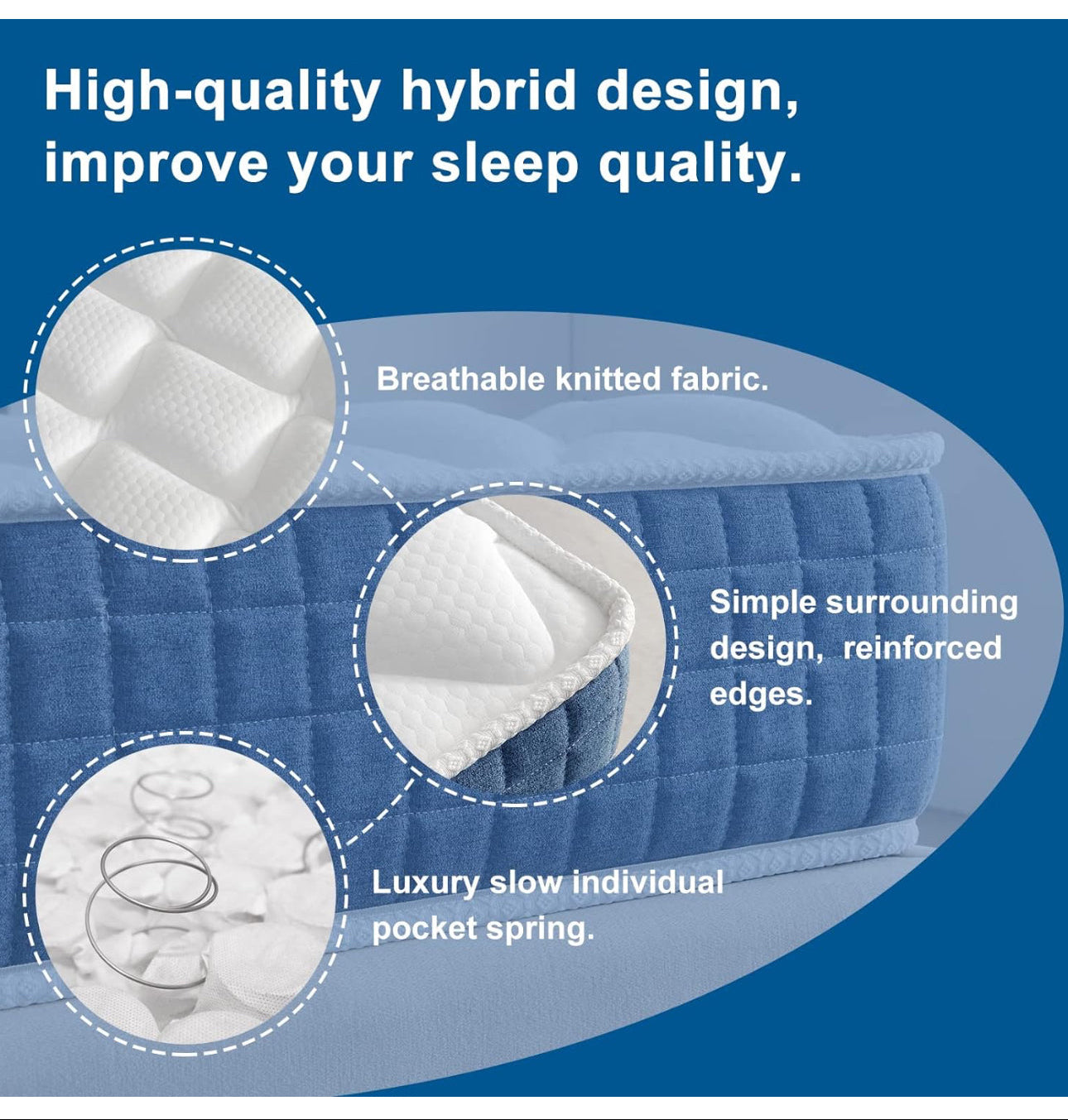 Single Mattress 3FT Hybrid Pocket Sprung