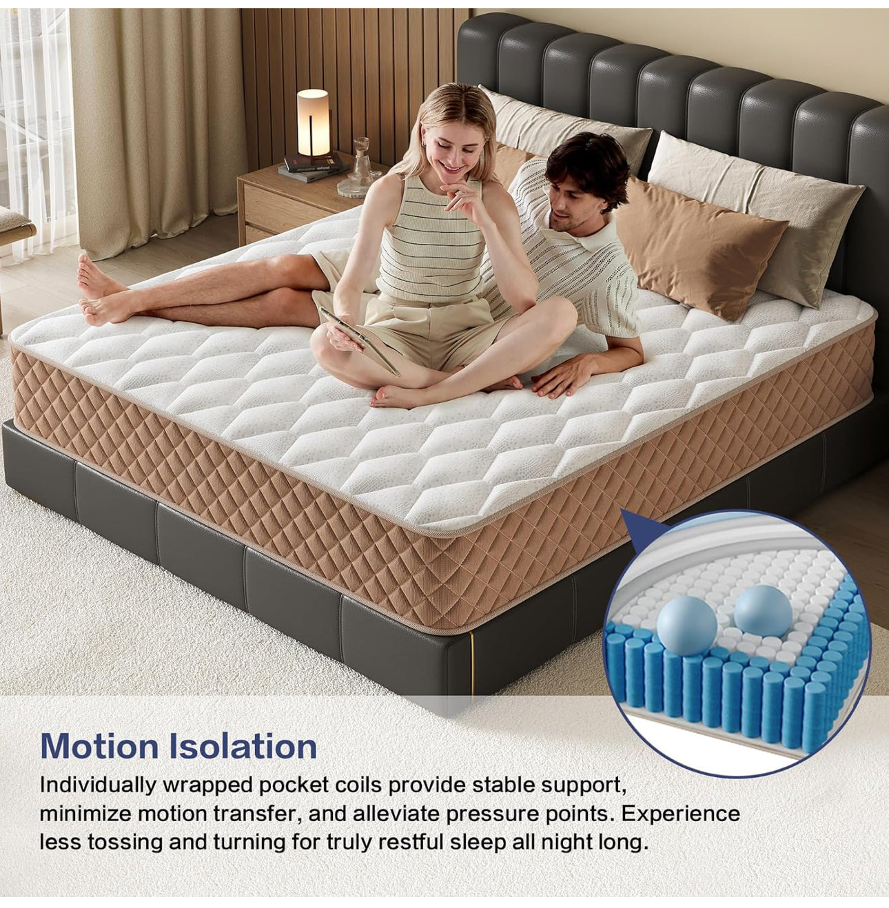 Single Mattress 3FT Memory Foam Mattress, 7-Zone Pocket Sprung Single Bed Mattress