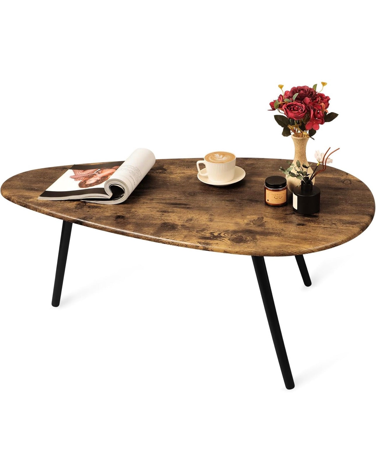 Coffee Table for Living Room Small Mid Century Coffee Table Rustic Oval Coffee Tables