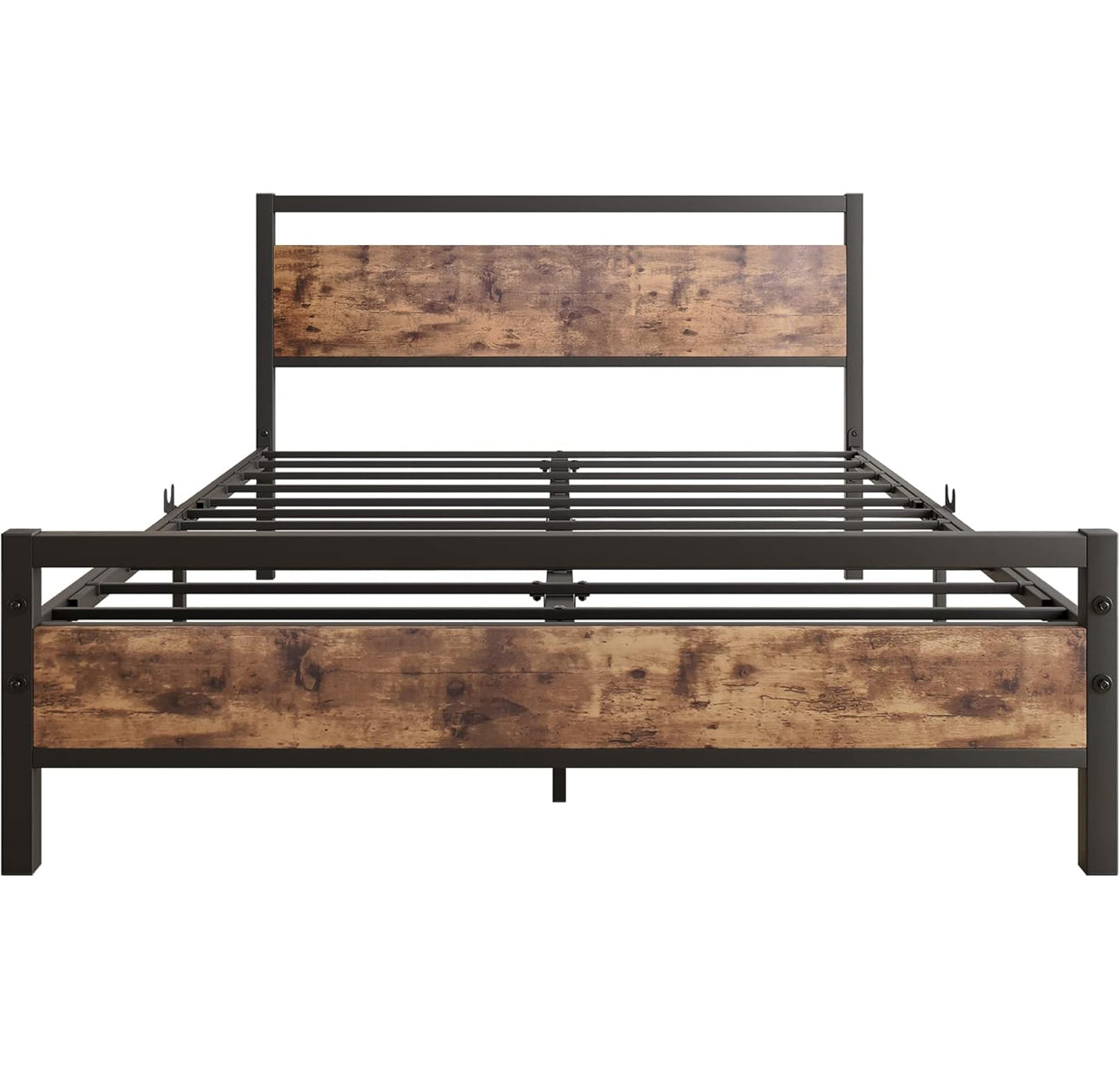 Double Bed Frames with Wood Headboard
