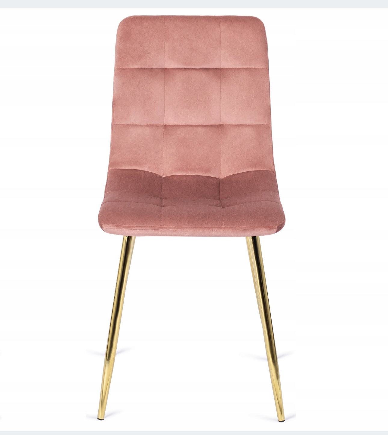 Set  of 4 velvet chairs gold legs