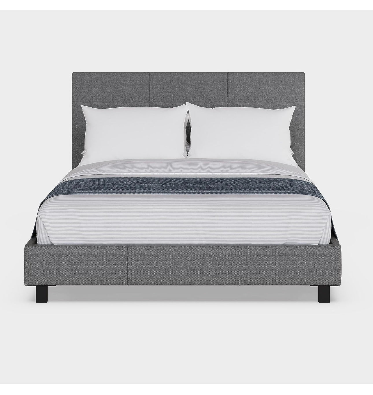 Double Bed Frame, 4ft 6 Double Bed with Headboard