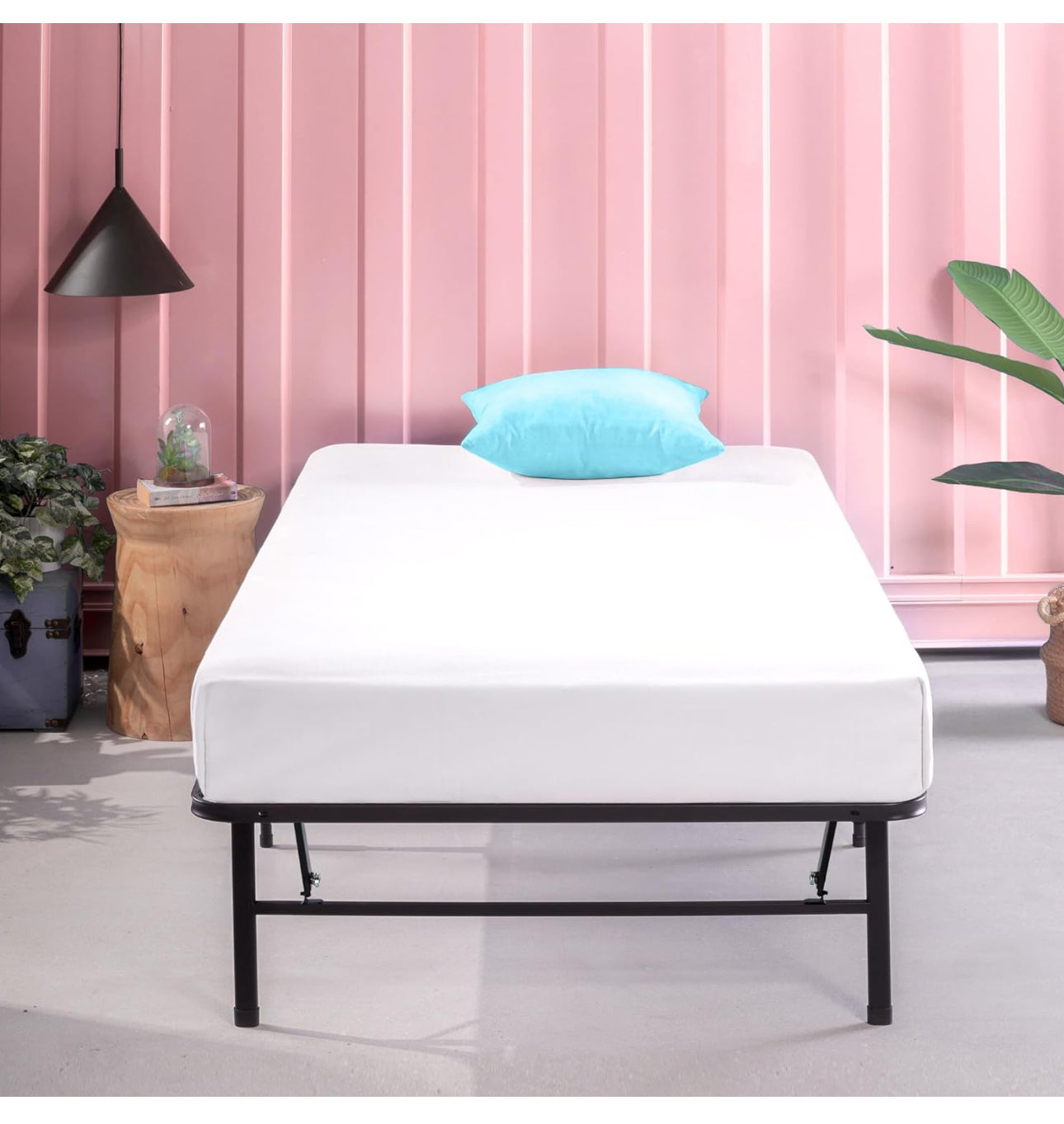 Zero Assembly Bed Frame - Single 90x190cm - 35cm Height - Metal