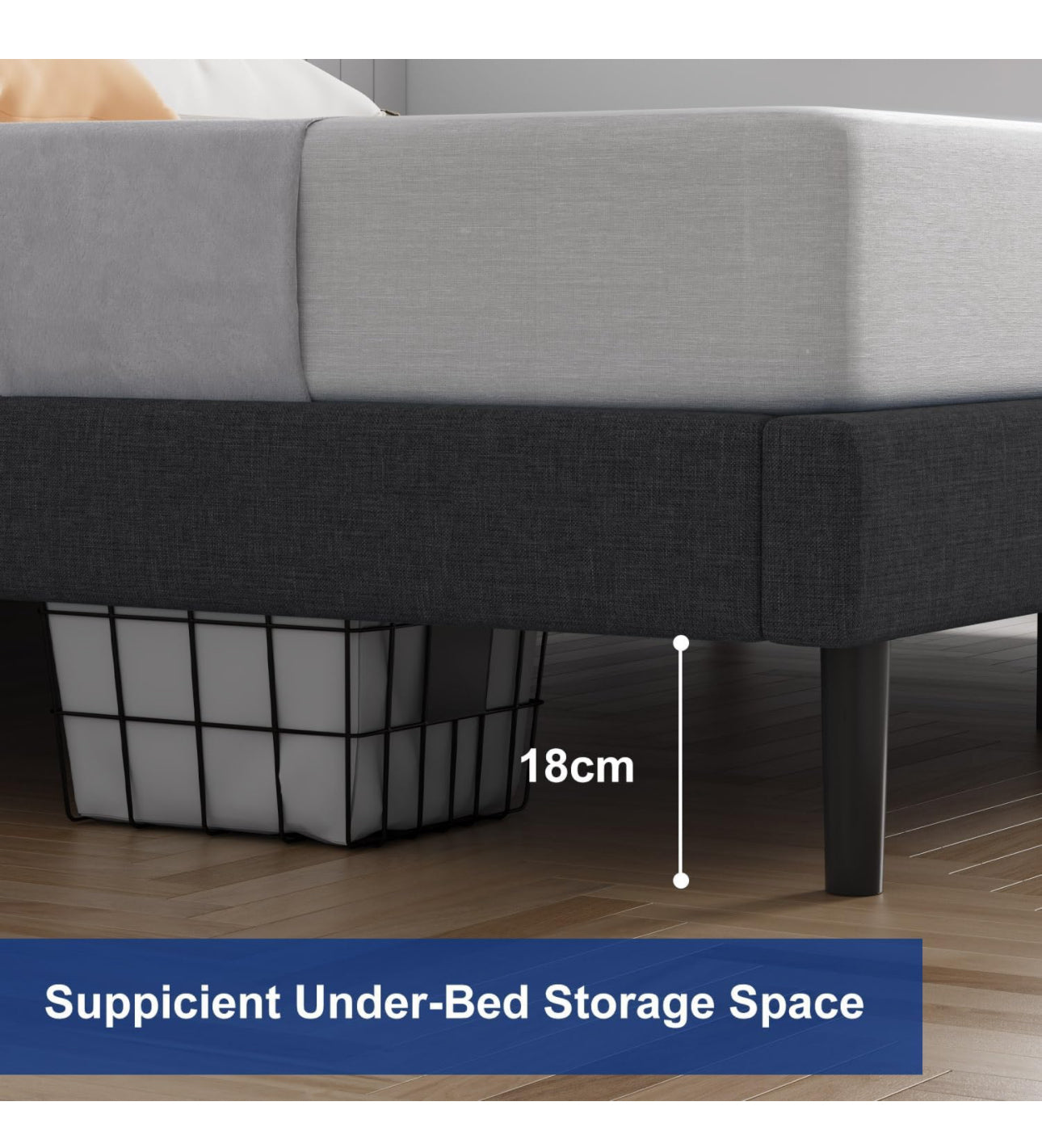 Double Bed Frame Upholstered