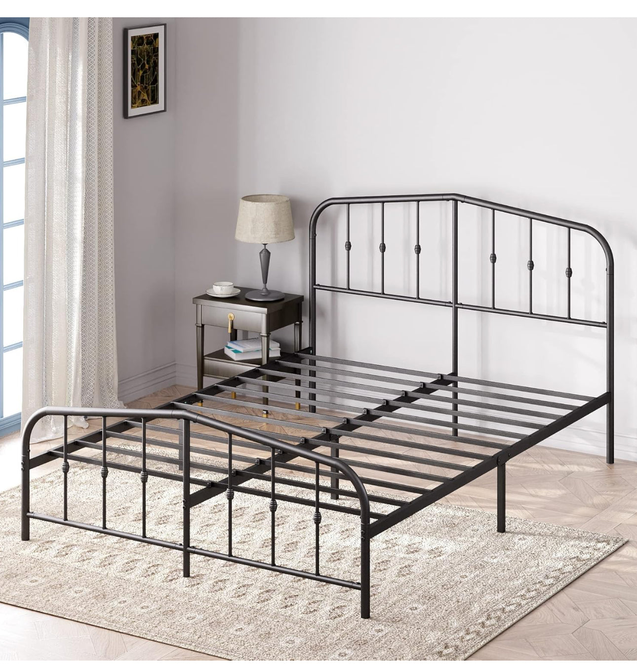 King size Bed frame - Bed 150x200 cm - 30 cm Height