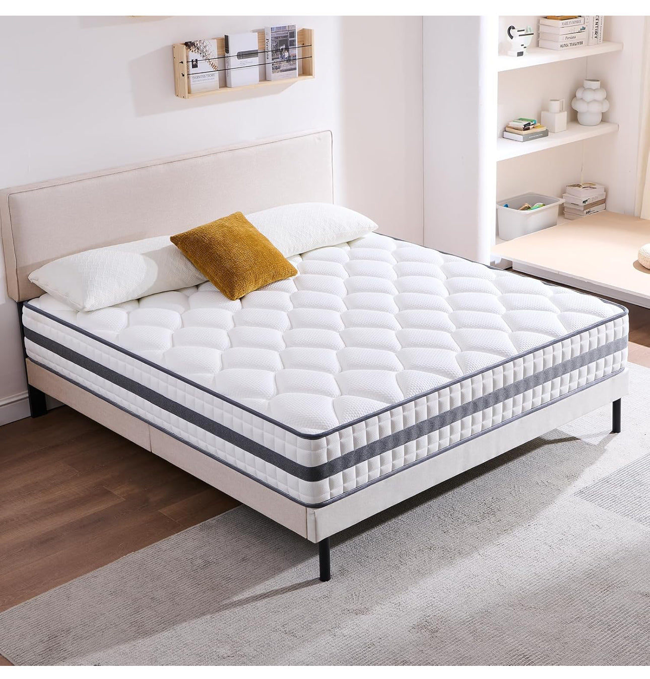 Double Mattress Hybrid Memory Foam and Spring