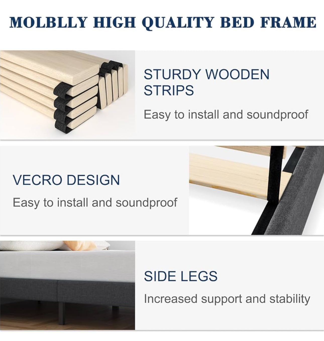King size Bed Upholstered
