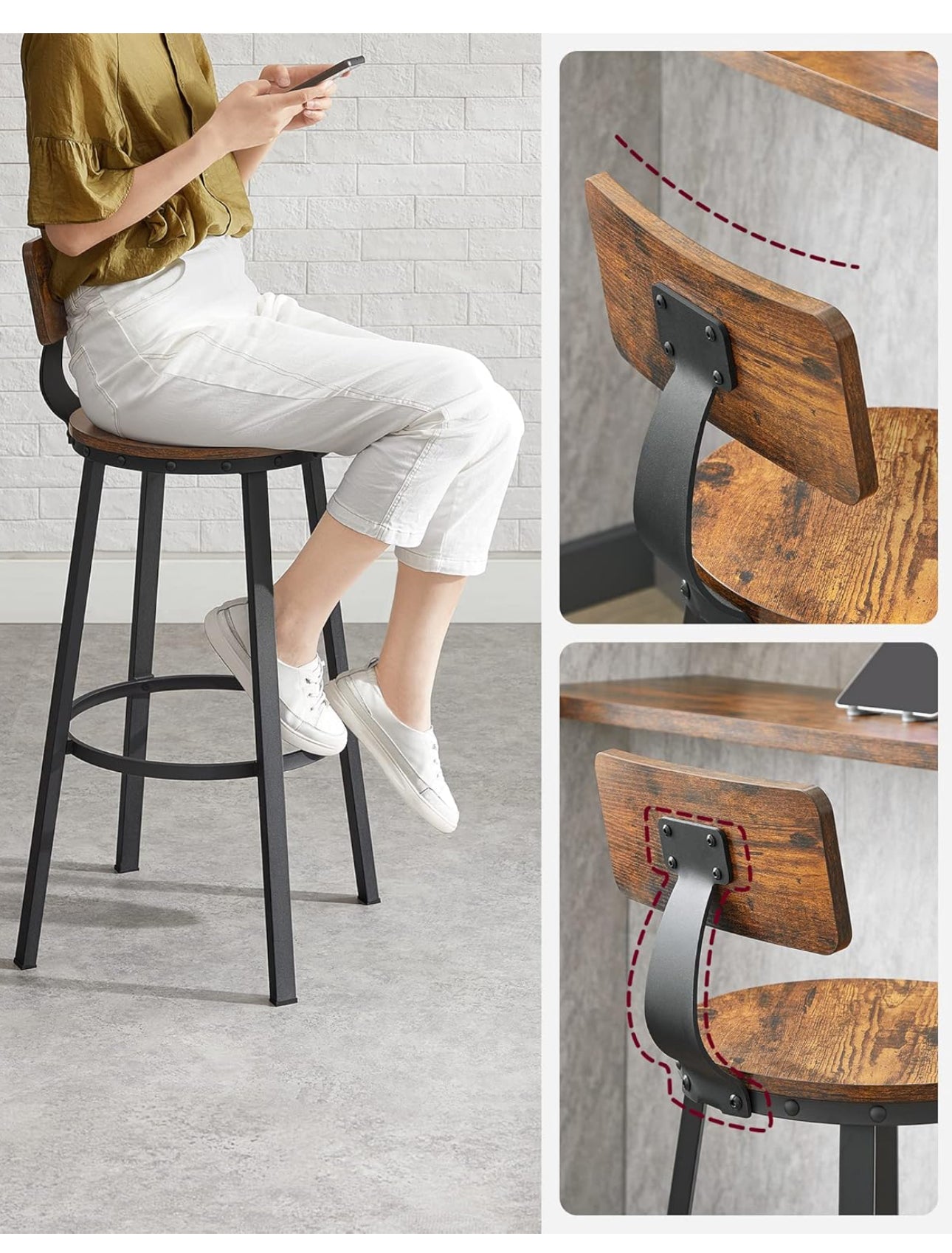 Bar Stools Set of 4