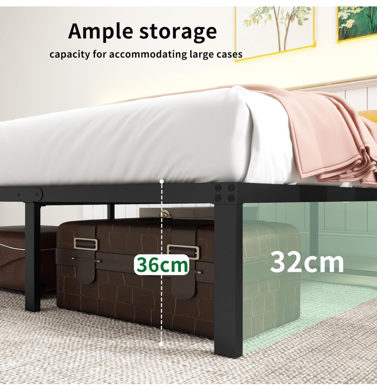 Double Bed Metal Bed Frame