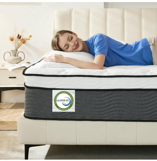 King Mattress,11 Inch Hybrid Mattress 5FT with Breathable Foam and Individually Pocket Spring