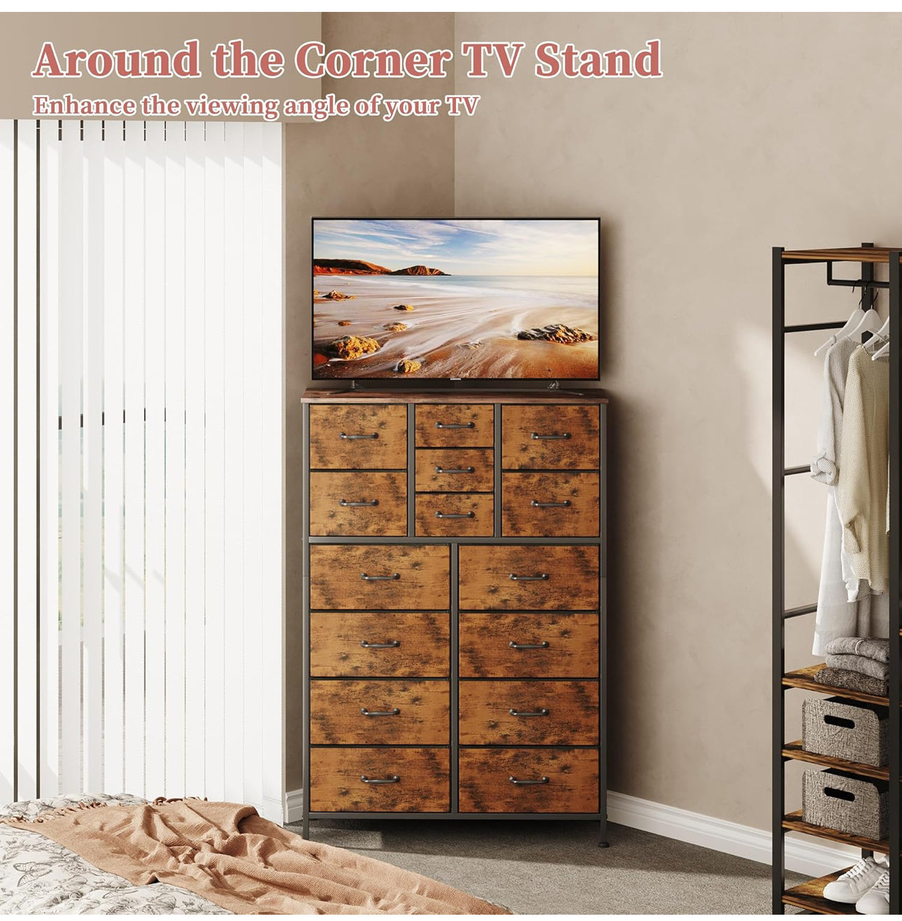 Chest of Drawers,Dresser for Bedroom with 15 Drawers