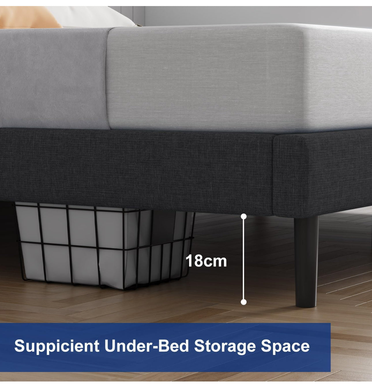 King size Bed Upholstered