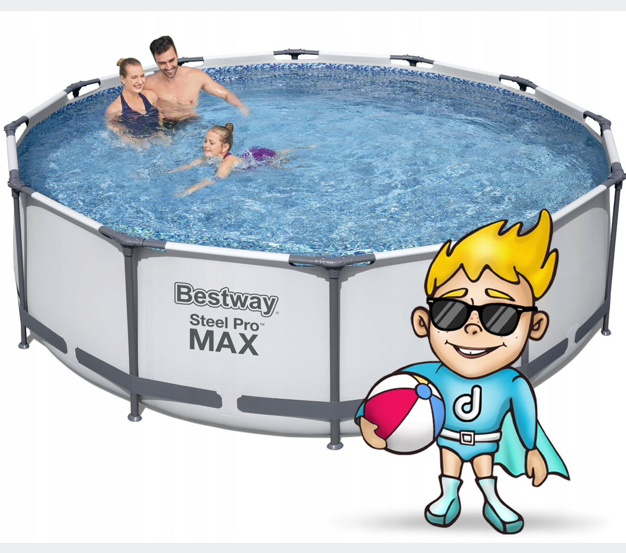 pool 366x100cm Bestway set max 17in1
