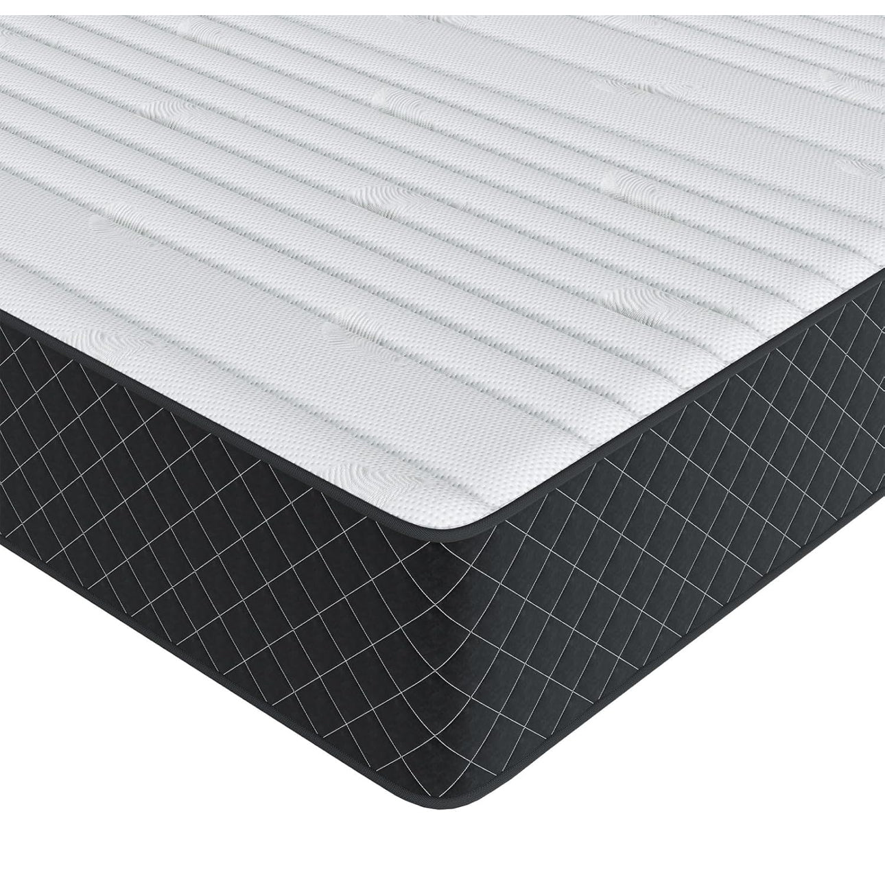 Single Mattress, 10 Inch Hybrid Mattress with Breathable Foam and Individually Pocket Spring