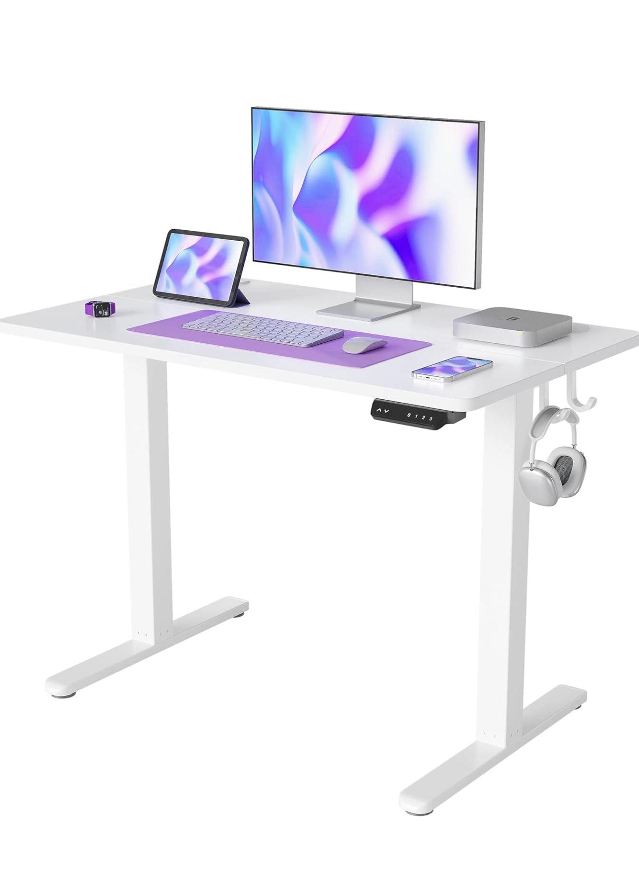 Height Adjustable Electric , 100 x 60 cm desk