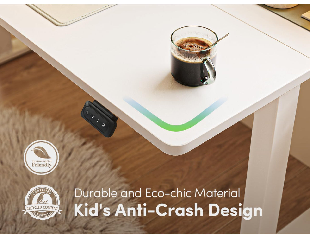 100 x 60 cm, Standing Desk with Memory Control