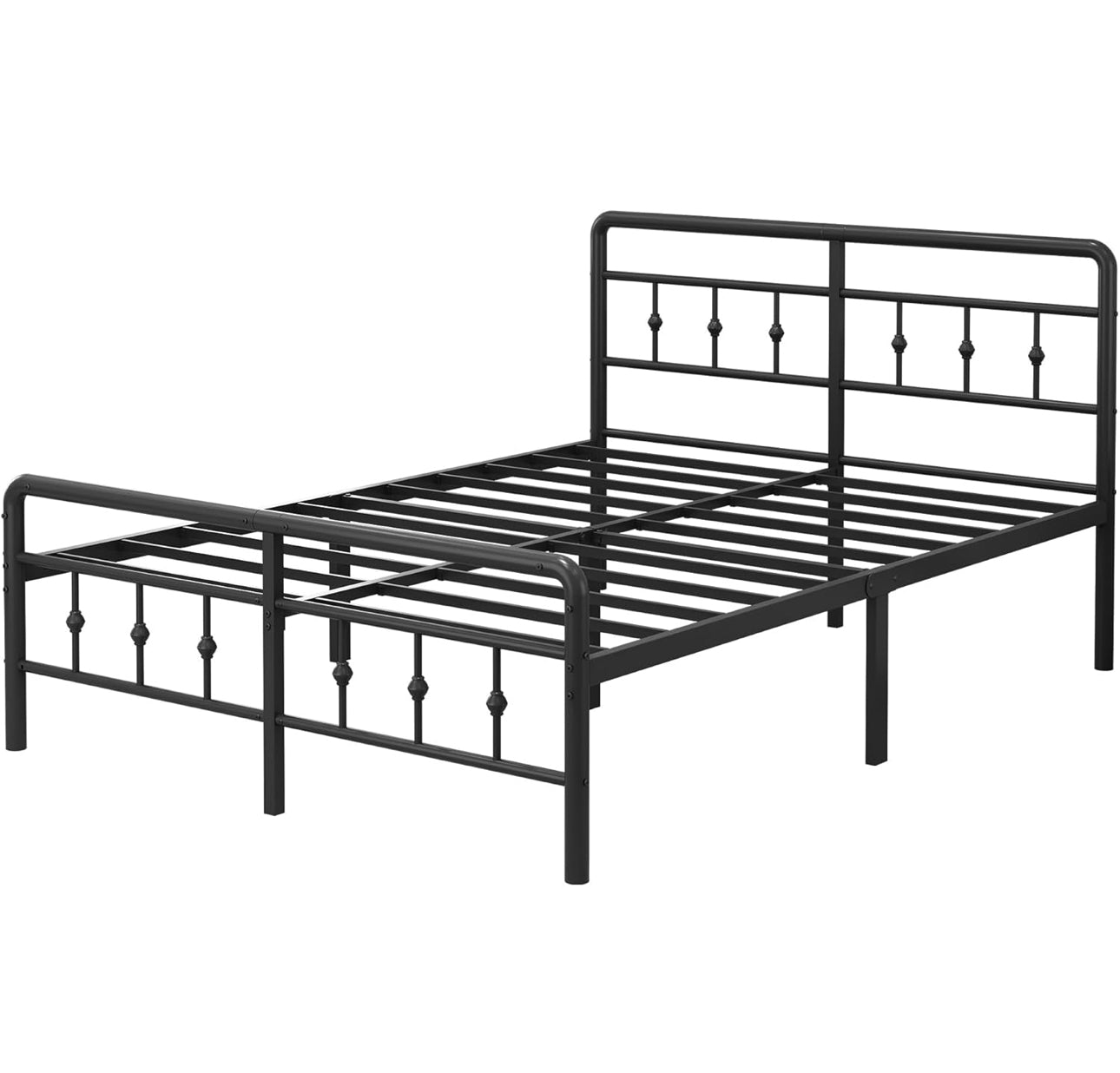 Double Bed Frame 4ft6 with Headboard and Footboard