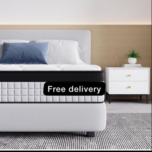 Single Mattress 3FT,9 Inch 9-Zone Orthopedic Mattress with Memory Foam & Pocket Springs and 3D Breathable Fabric- Motion Isolation (90x190x22cm)