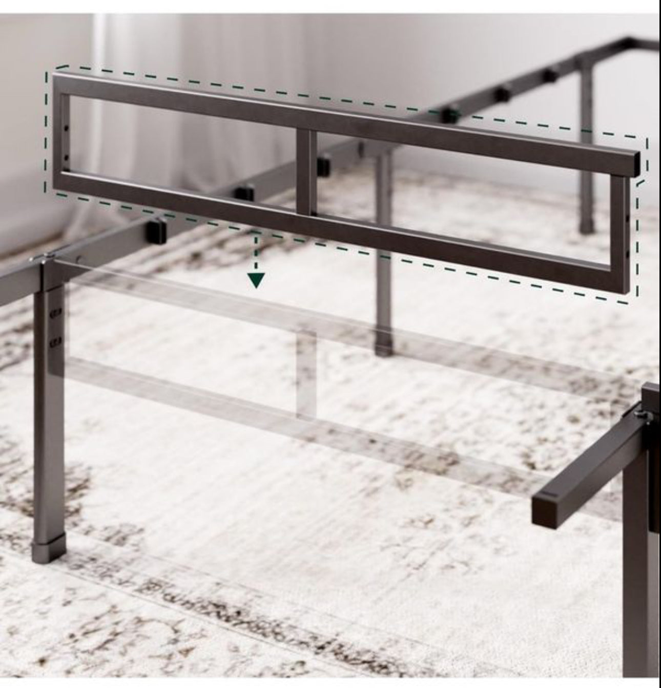 Double Bed frame - Bed 135x190 cm