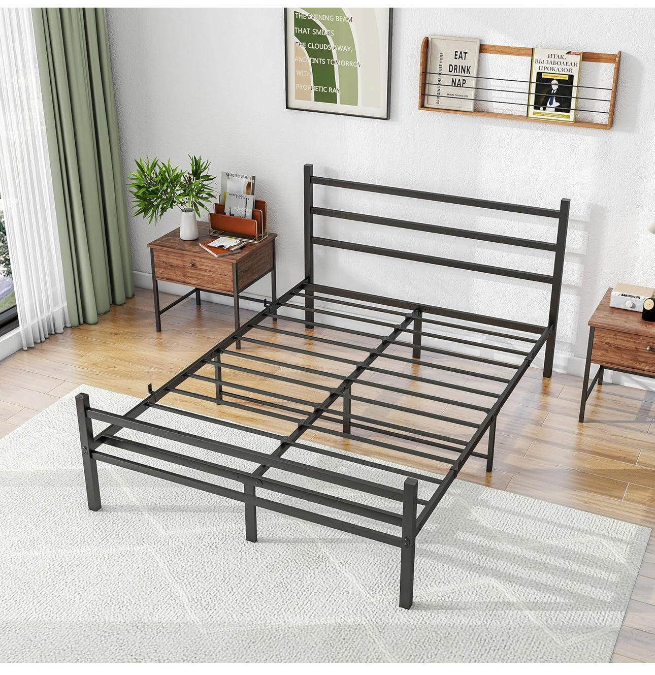 Double Bed Frames Solid Metal Bed Frame Double Bed