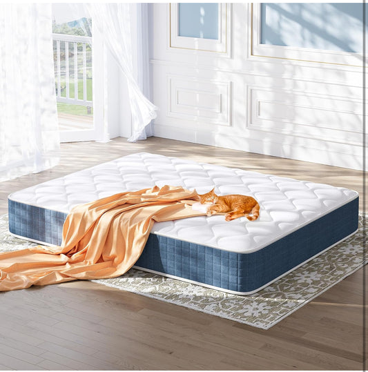 Double Mattress 4FT6 Hybrid Pocket Sprung Memory Foam Mattress.