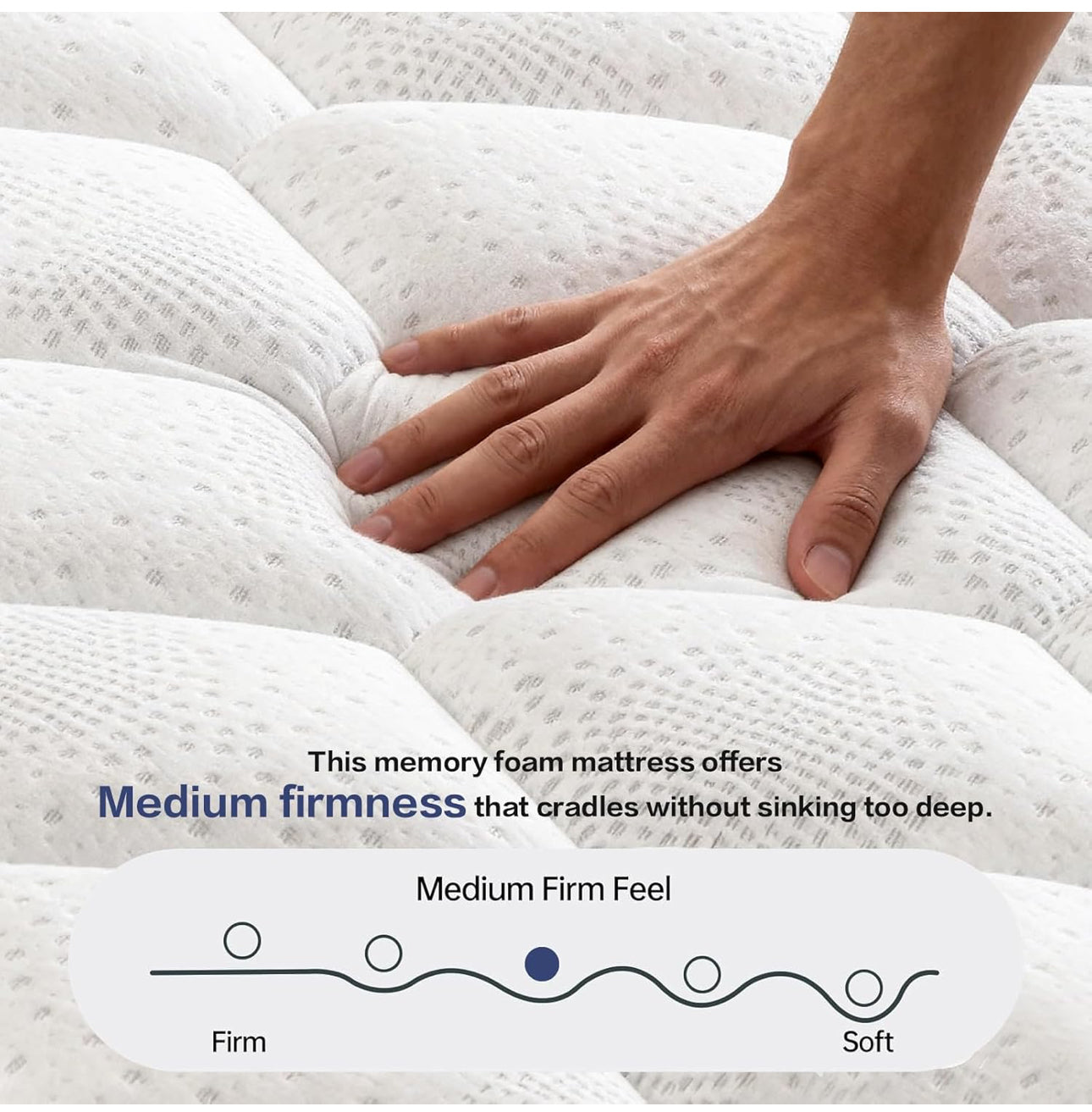 Single Mattress 3FT Memory Foam Mattress, 7-Zone Pocket Sprung Single Bed Mattress