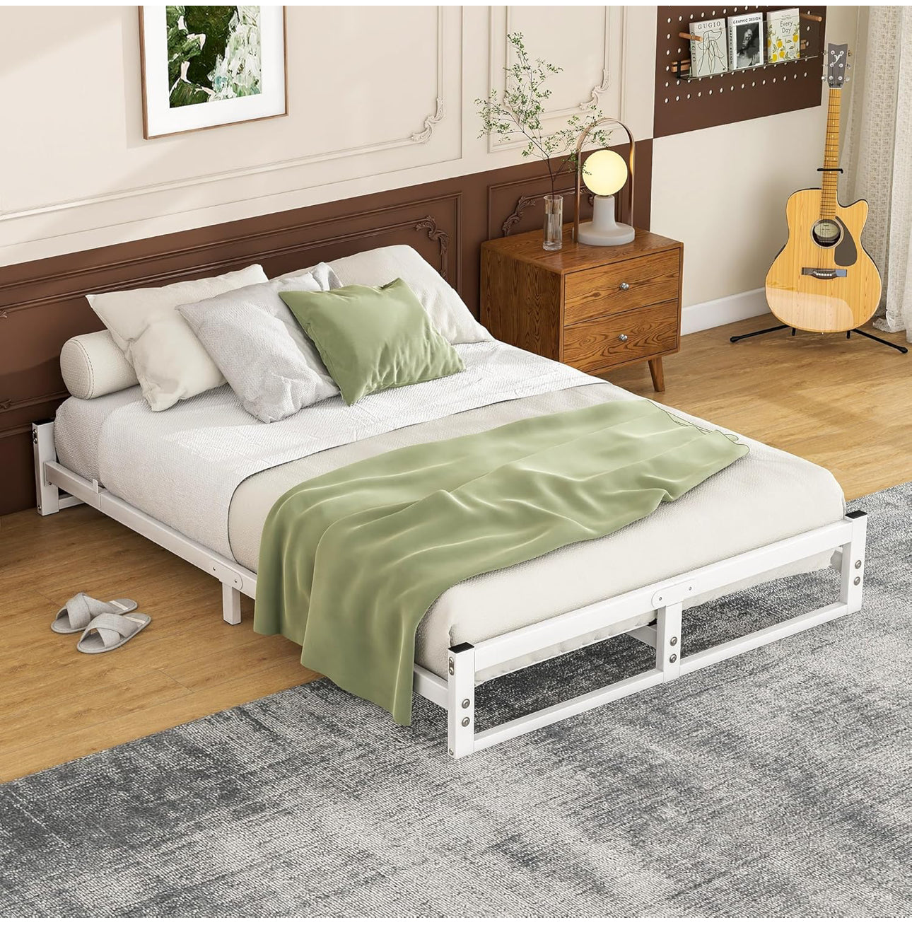 Double Bed Frame,4ft6 Floor Bed Frame