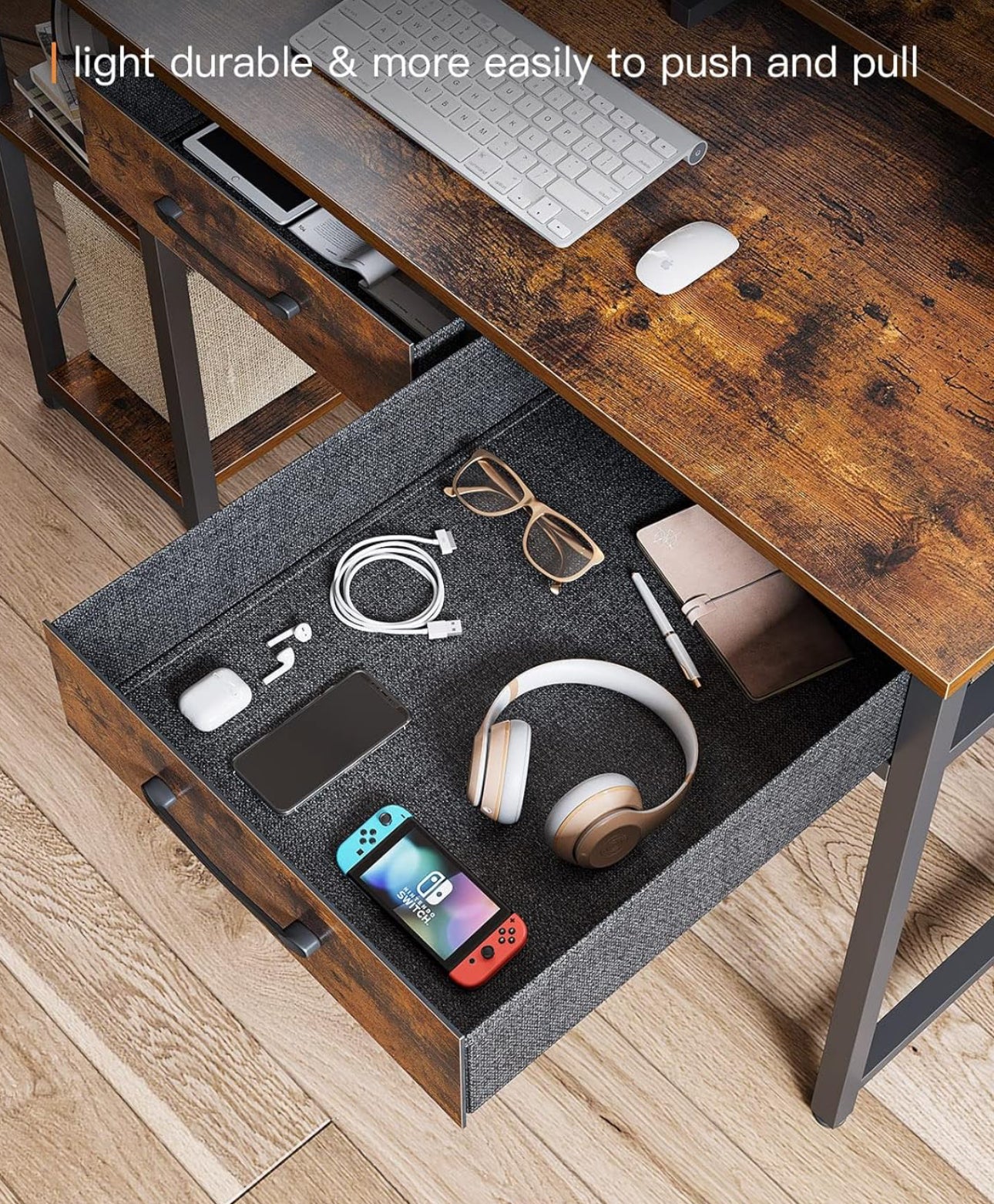 Desk with Drawers 120 x 50 cm