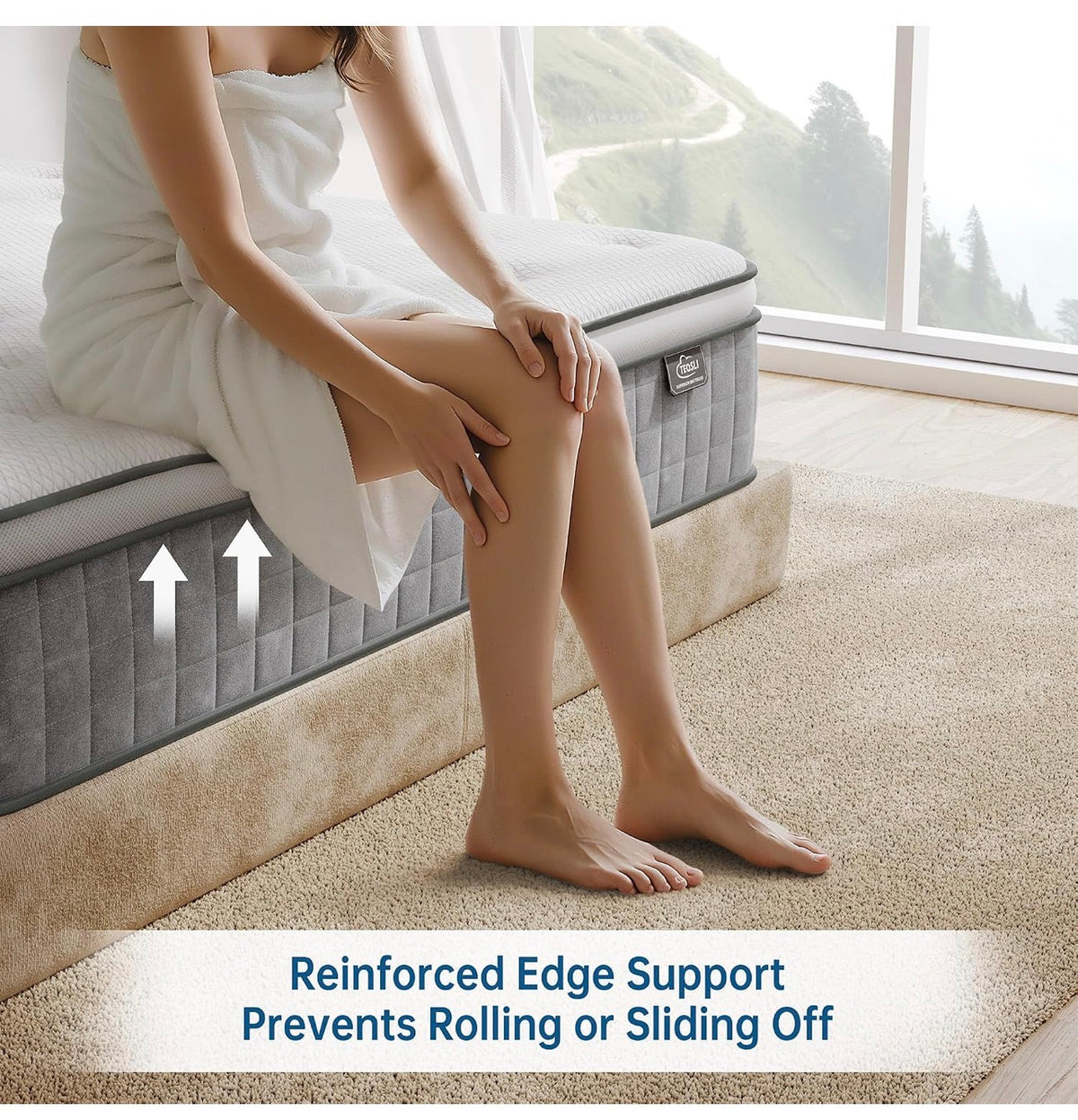 25cm Double Mattress Medium Firm 7-Zone Support Hybrid 135x190cm
4FT6 Mattresses With Memory Foam Pocket Sprung 10 Inch Pressure & Back Pain Relief Edge Support Motion Isolation in a Box