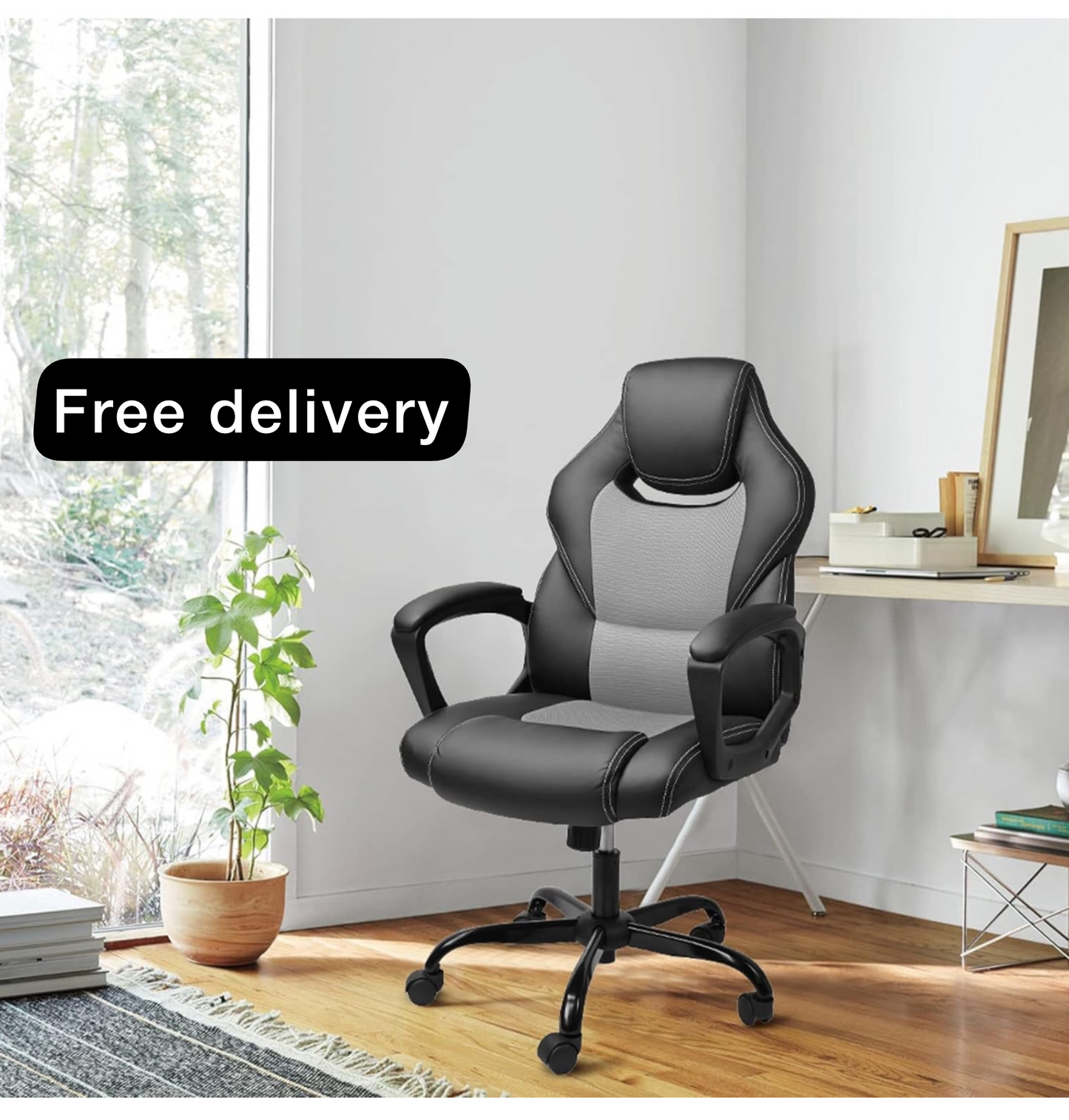 Office Chair Racing Grey