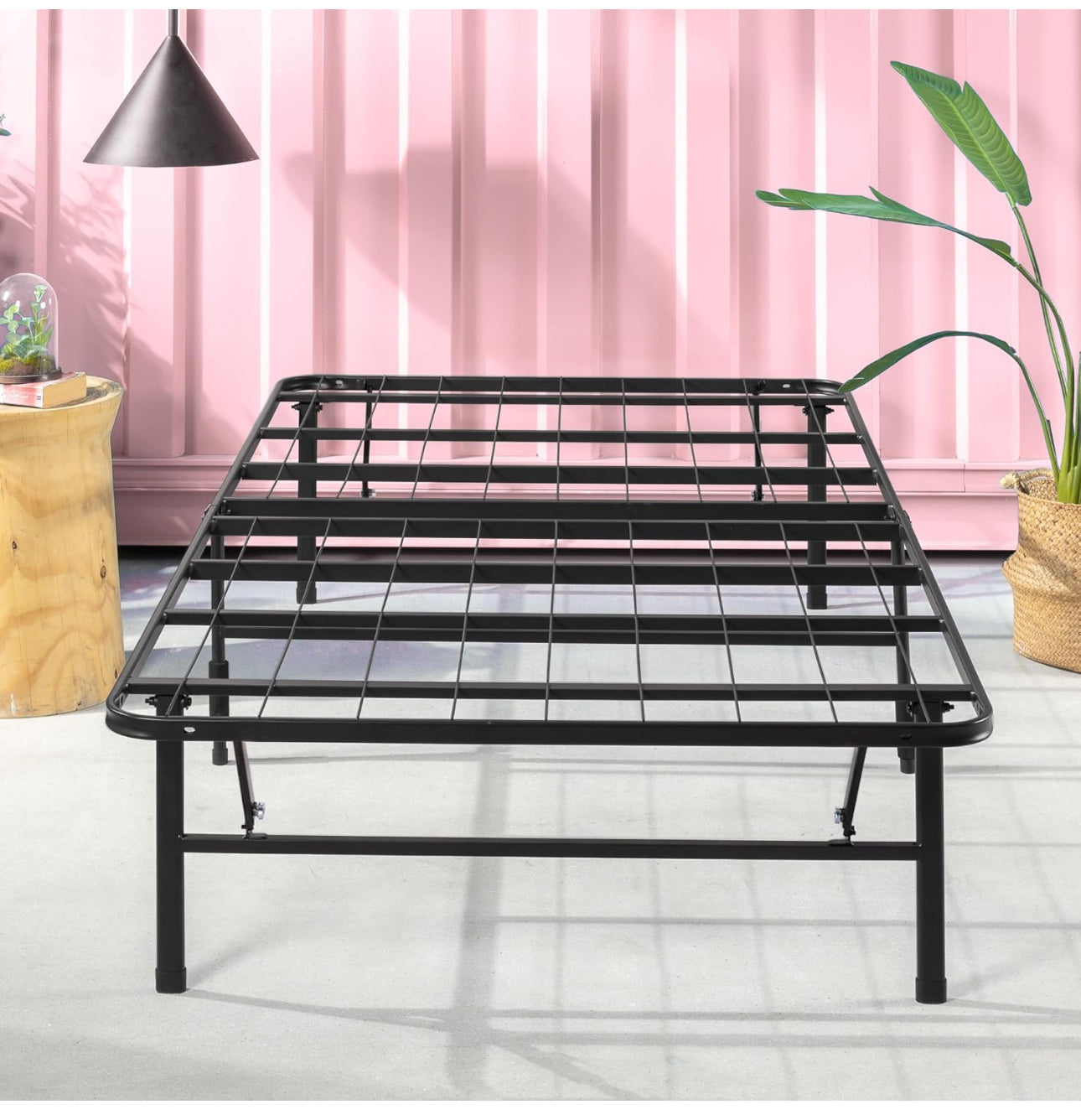 Zero Assembly Bed Frame - Single 90x190cm - 35cm Height - Metal