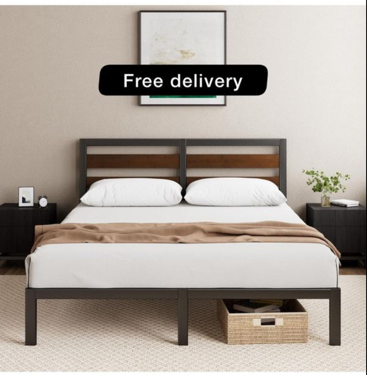 Double Bed Frame 135x190 cm