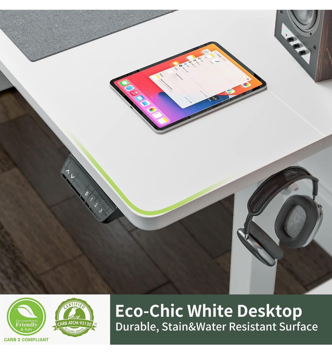 Height Adjustable Electric , 100 x 60 cm desk