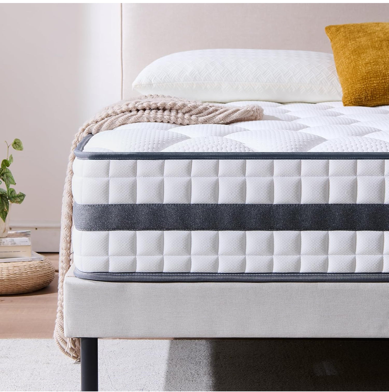 Single Mattress, Hybrid Memory Foam and Spring Mattress, Medium Firm,